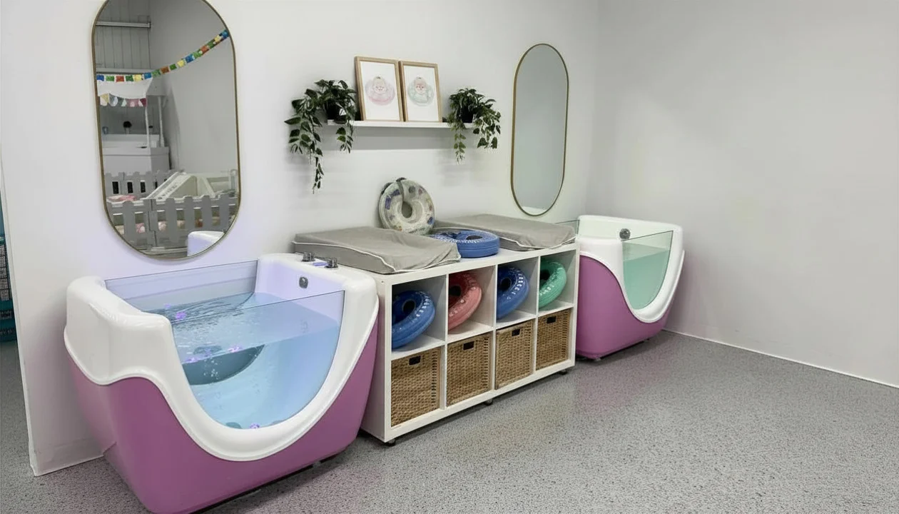 Bains de flottaison pour bébé à Miniville Boisbriand